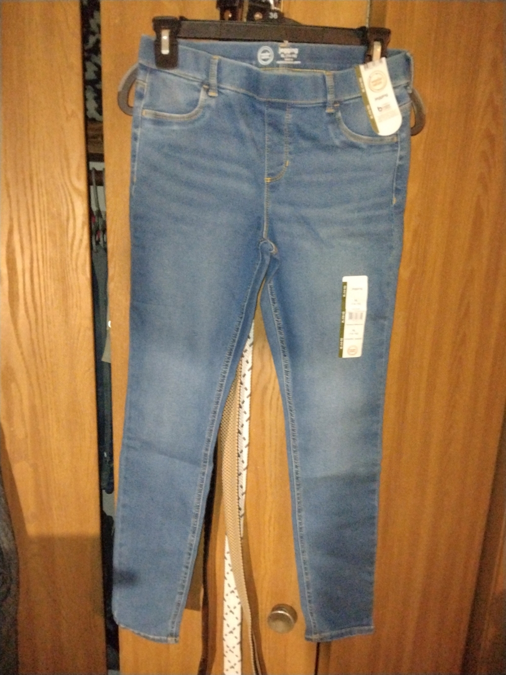 Wonder Nation Light Blue Stretch Jeggings - XL 14-16
